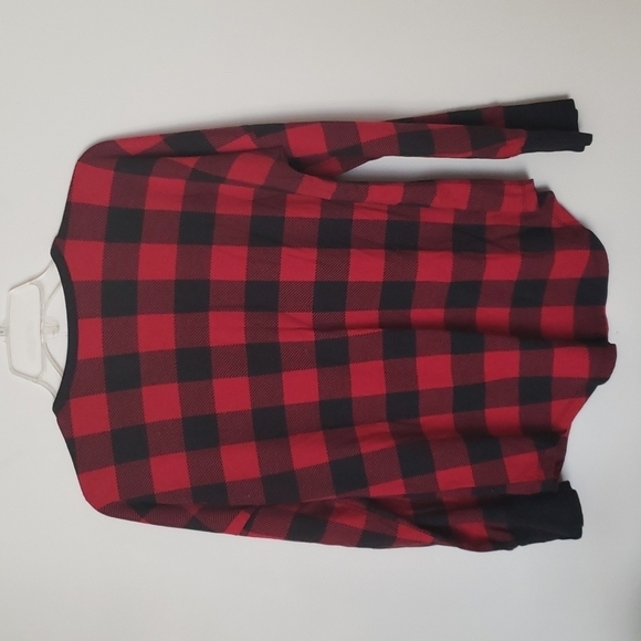 Natural reflection buffalo check Henley long sleeve shirt, women's size medium - Picture 6 of 6